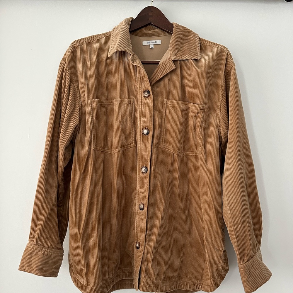 Madewell Corduroy Kentwood Oversized Shirt-Jacket